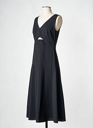 Robe mi-longue noir THEORY femme