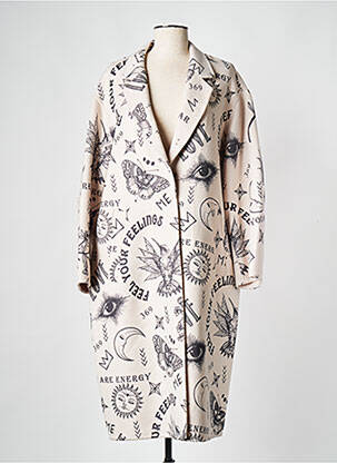 Manteau long beige SACK'S femme