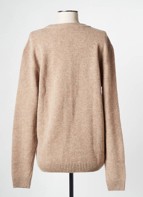 Gilet manches longues beige KNOWLEDGE COTTON APPAREL pour homme