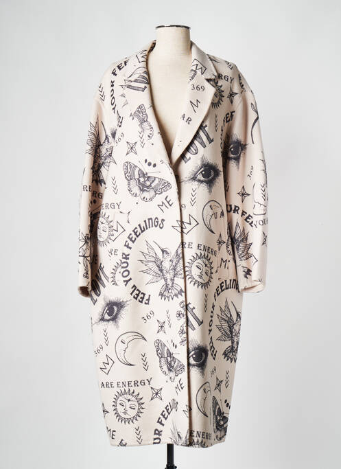 Manteau long beige SAK'S pour femme