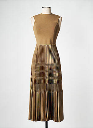 Robe longue beige THEORY pour femme