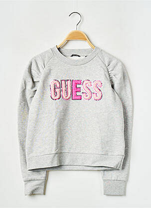 Sweat-shirt gris GUESS fille