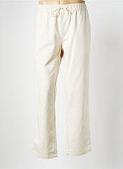 Pantalon droit beige SAMSOE & SAMSOE pour homme seconde vue