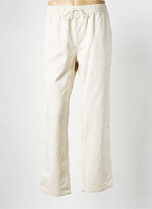 Pantalon droit beige SAMSOE & SAMSOE pour homme