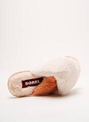 Chaussons/Pantoufles beige SOREL pour femme seconde vue