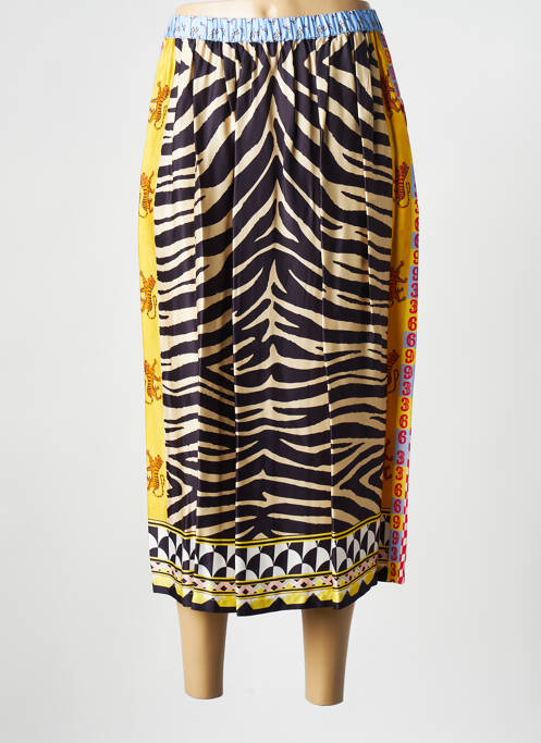 Jupe mi-longue jaune SAK'S pour femme