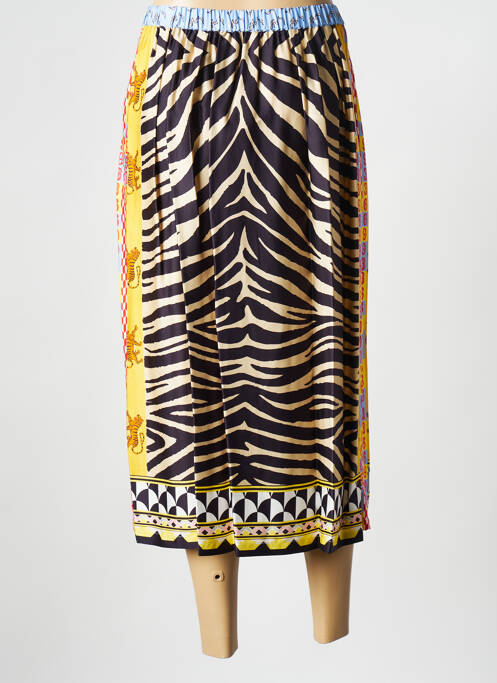 Jupe mi-longue jaune SAK'S pour femme