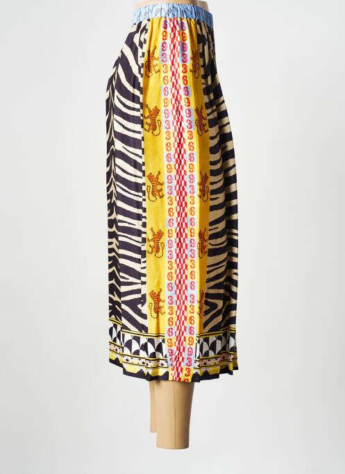 Jupe mi-longue jaune SAK'S pour femme