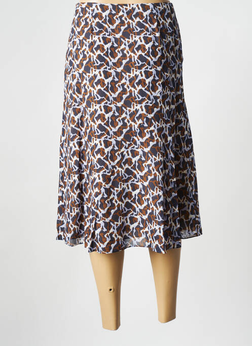 Jupe mi-longue marron THEORY pour femme