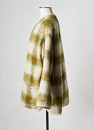 Manteau court kaki POMANDERE femme