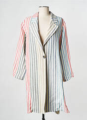 Manteau long multicolore DIEGA pour femme seconde vue