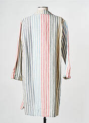 Manteau long multicolore DIEGA pour femme seconde vue