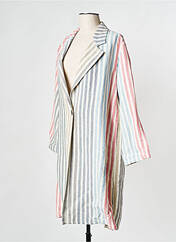 Manteau long multicolore DIEGA pour femme seconde vue