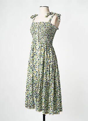 Robe mi-longue vert M.A.B.E femme