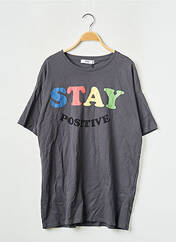 T-shirt gris ONLY pour femme seconde vue