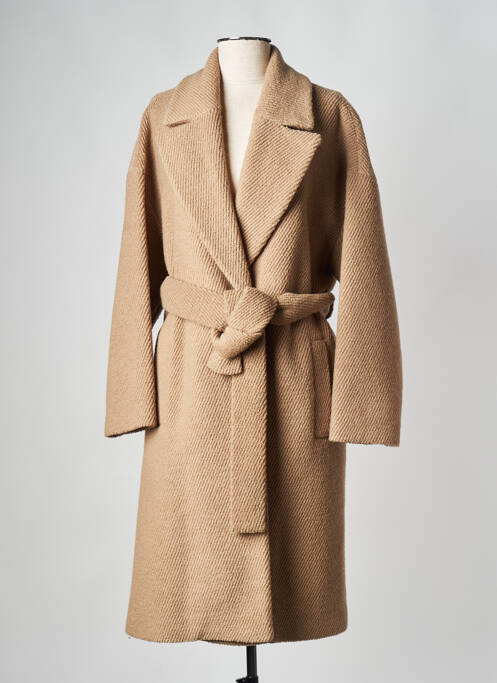 Manteau long marron PINKO pour femme