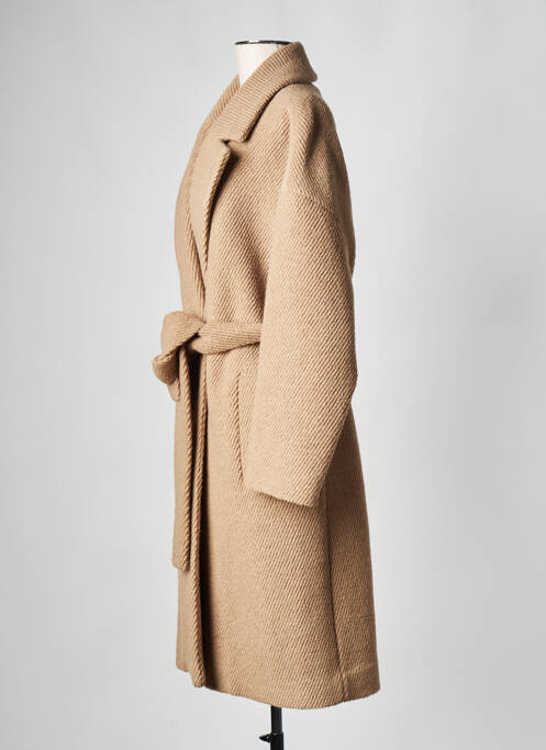 Manteau long marron PINKO femme