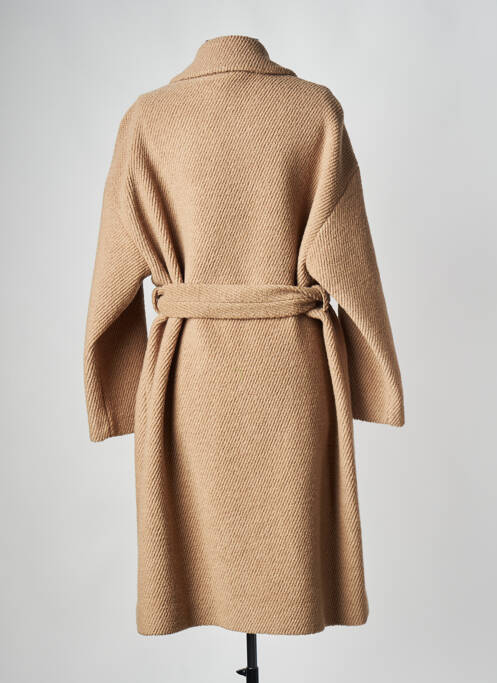 Manteau long marron PINKO femme