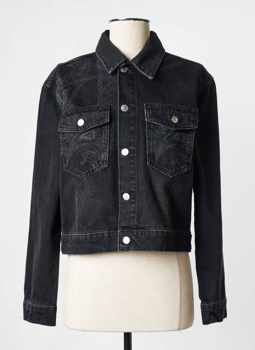 Veste en jean noir THE KOOPLES pour femme