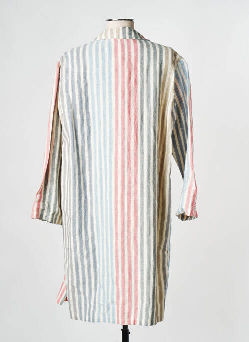 Manteau long multicolore DIEGA pour femme