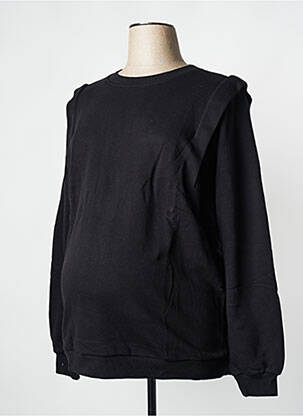Pull maternité noir SUPERMOM femme