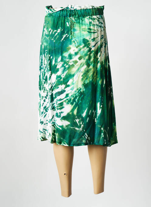 Jupe mi-longue vert LA PETITE FRANCAISE pour femme
