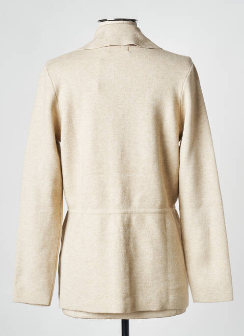 Gilet manches longues beige MOSS COPENHAGEN femme