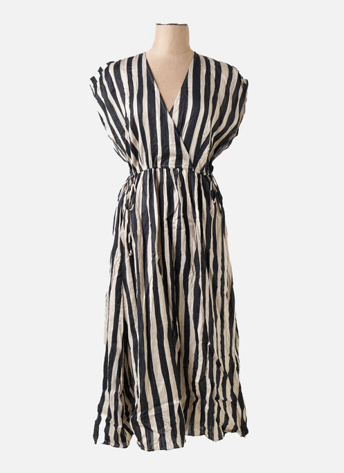 Robe longue noir MANGO pour femme