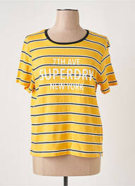 T-shirt jaune SUPERDRY femme