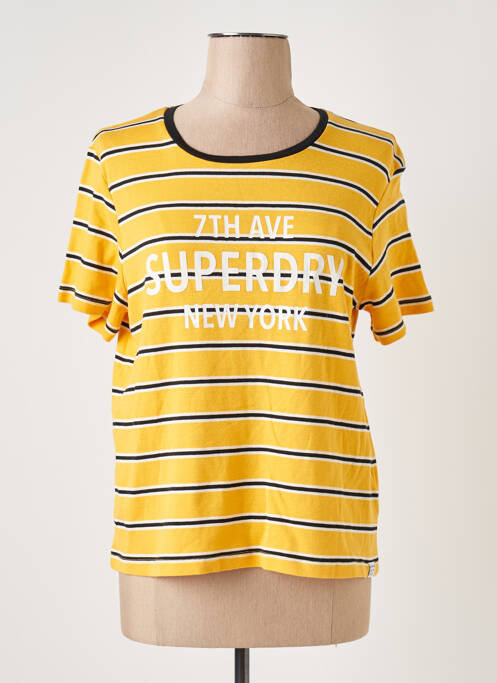 T-shirt jaune SUPERDRY pour femme