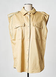 Gilet sans manche beige TWINSET femme