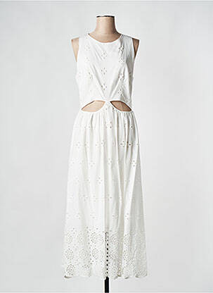 Robe mi-longue blanc IMPERIAL femme