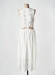 Robe mi-longue blanc IMPERIAL pour femme seconde vue