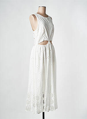 Robe mi-longue blanc IMPERIAL femme