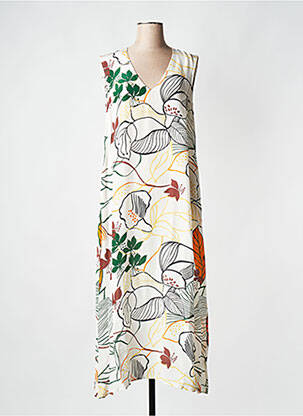 Robe longue blanc ATTIC AND BARN femme