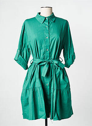 Robe courte vert PLEASE femme
