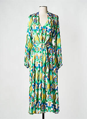 Robe mi-longue vert IMPERIAL femme