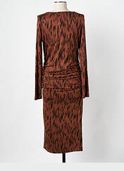 Robe maternité marron SUPERMOM pour femme seconde vue