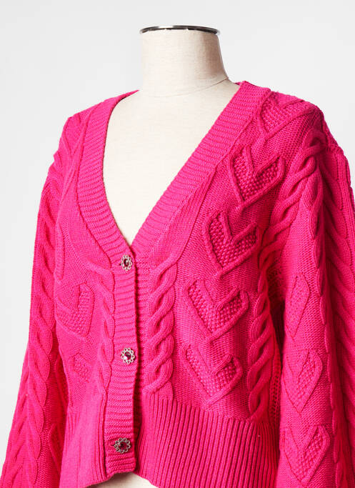 Gilet manches longues rose TWINSET pour femme