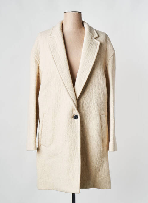 Manteau long beige POMANDERE pour femme