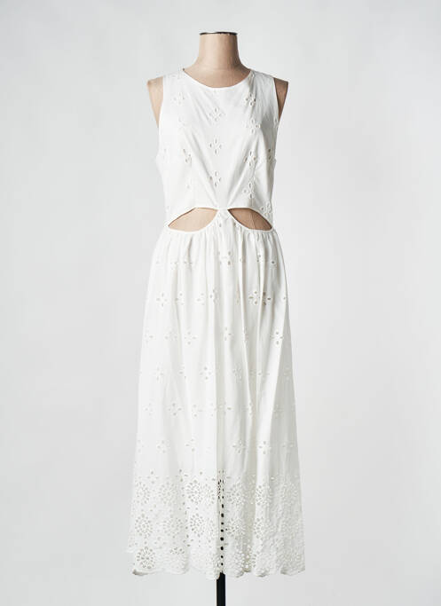 Robe mi-longue blanc IMPERIAL pour femme