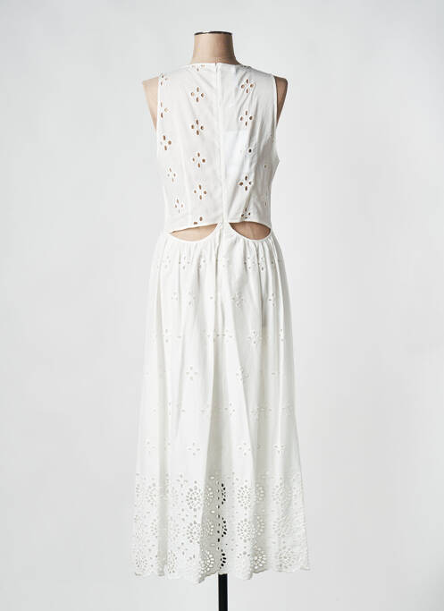 Robe mi-longue blanc IMPERIAL pour femme