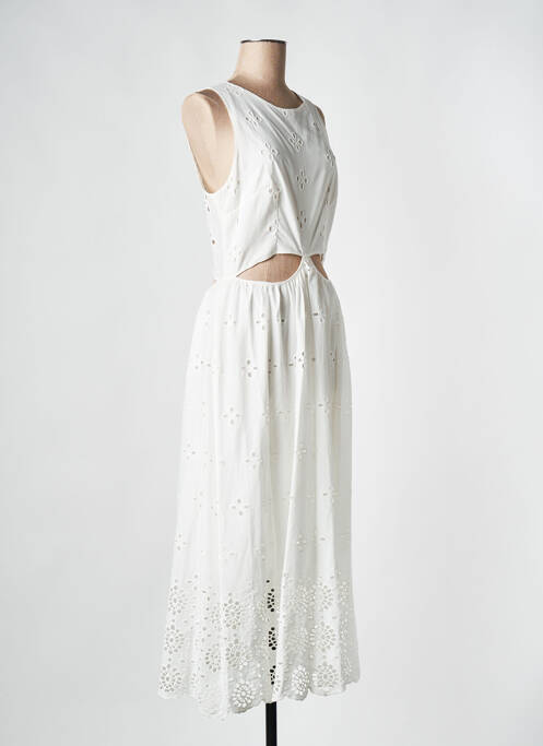 Robe mi-longue blanc IMPERIAL pour femme