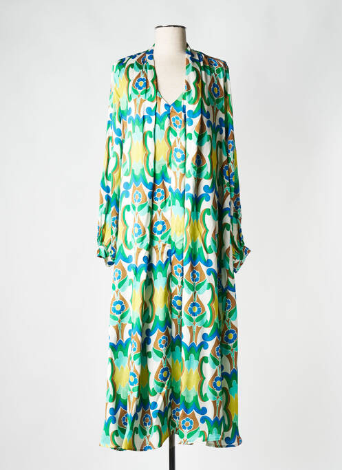 Robe mi-longue vert IMPERIAL femme