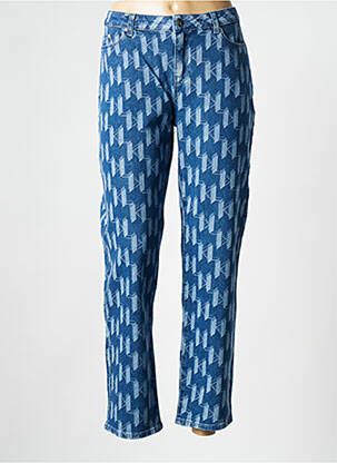 Jeans coupe droite bleu KARL LAGERFELD femme
