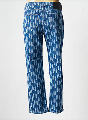 Jeans coupe droite bleu KARL LAGERFELD femme