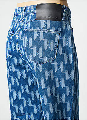 Jeans coupe droite bleu KARL LAGERFELD femme