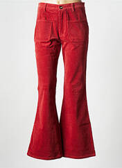 Pantalon large rouge MOLLY BRACKEN pour femme seconde vue