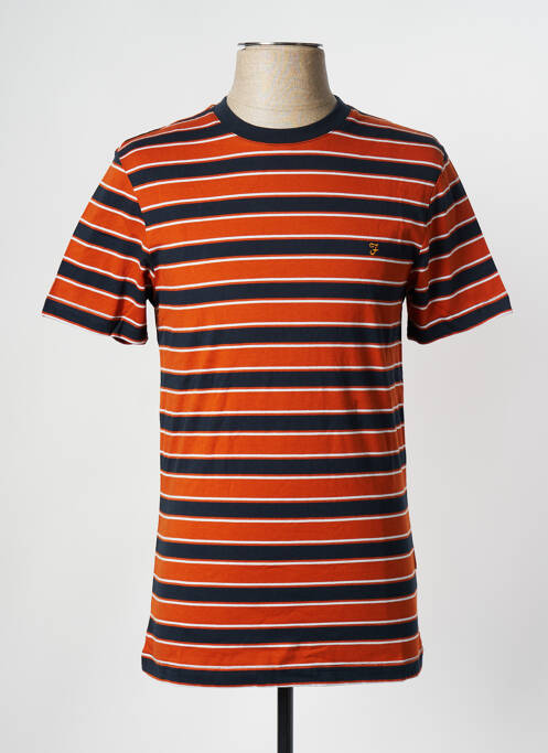 T-shirt orange FARAH pour homme