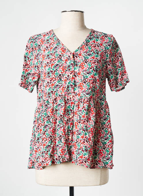 Top rouge PIECES pour femme